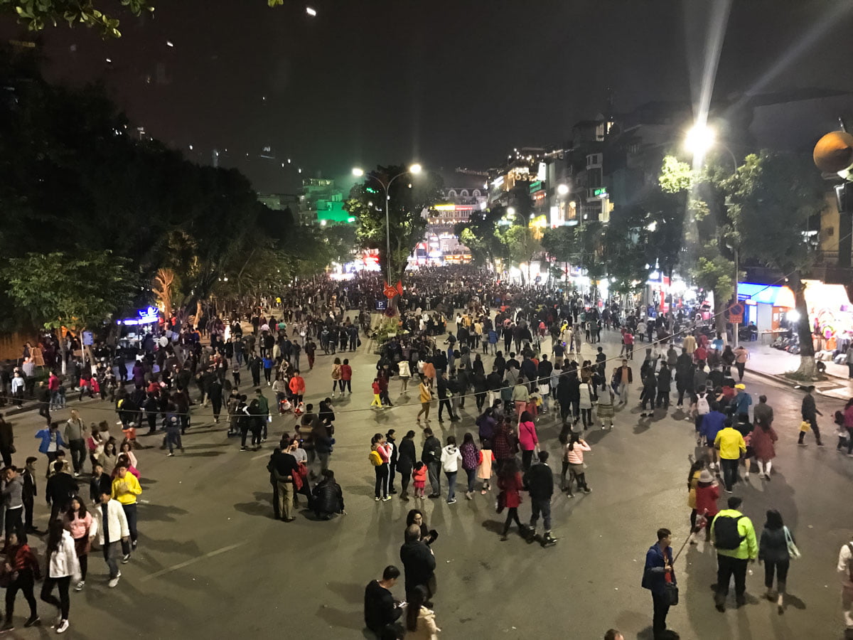 Hanoi Vietna - A noite no Old Quarter