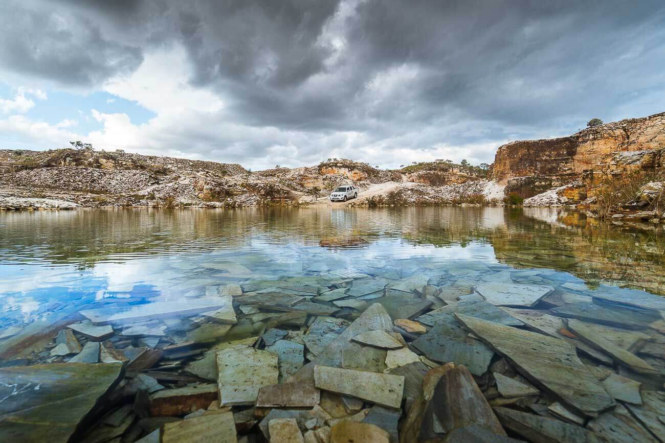 O que fazer em Capitólio MG - Pedreira Lagoa Azul