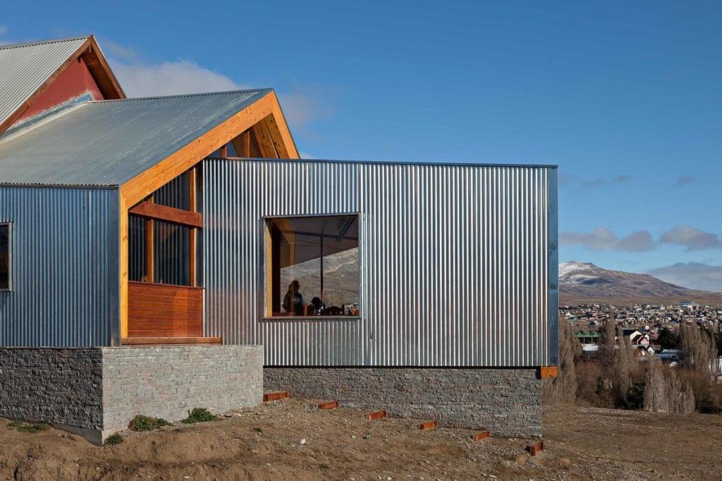 Onde ficar em El Calafate -  Vista externa da Arquitetura moderna do hotel