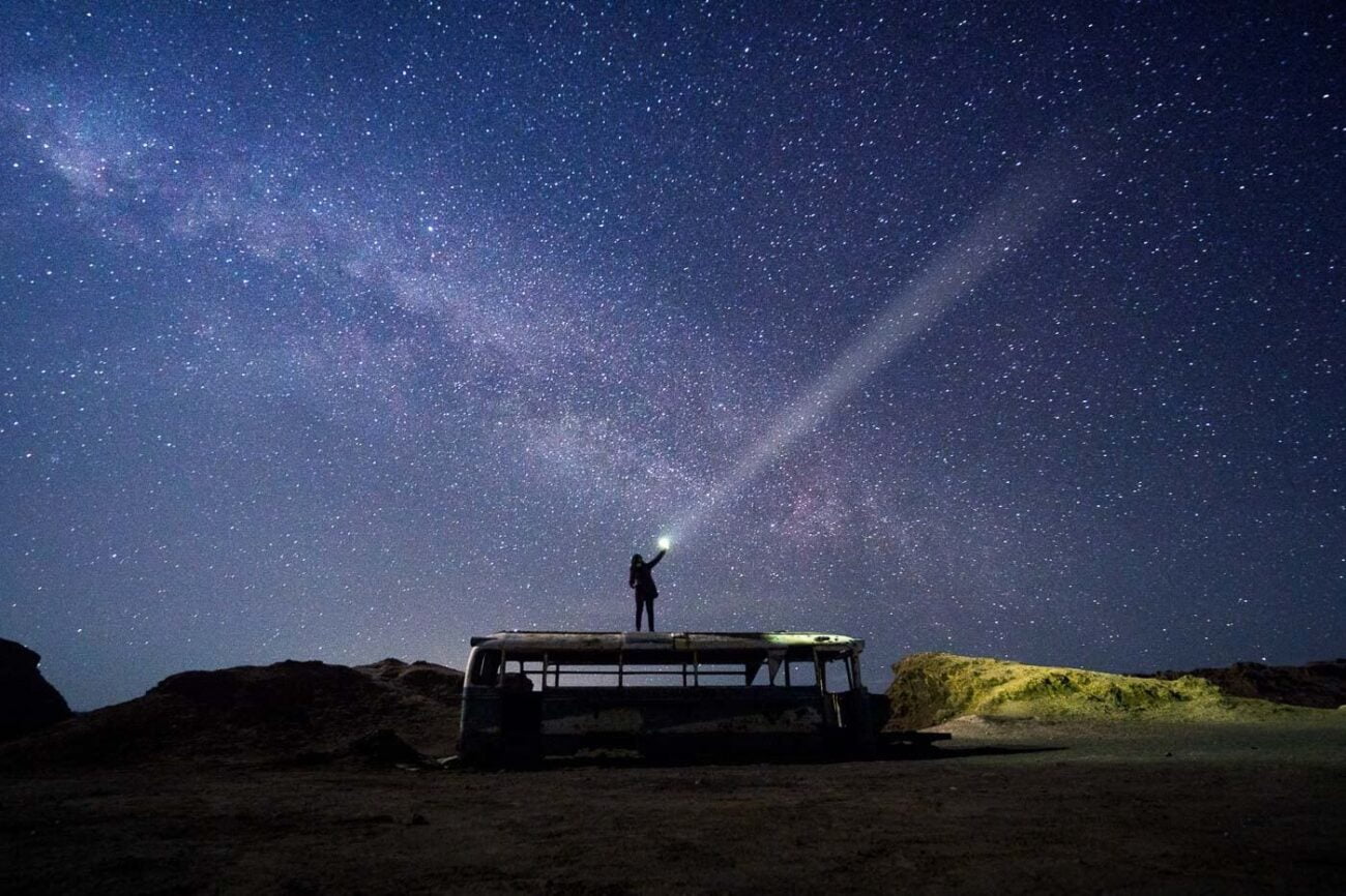 Ônibus Abandonado Atacama - Magic Bus - Noite
