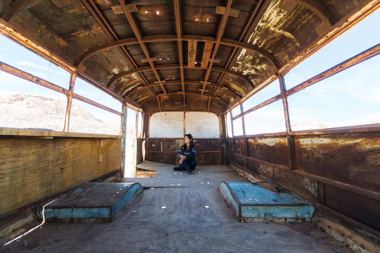 Ônibus Abandonado Atacama - Magic Bus - Interior