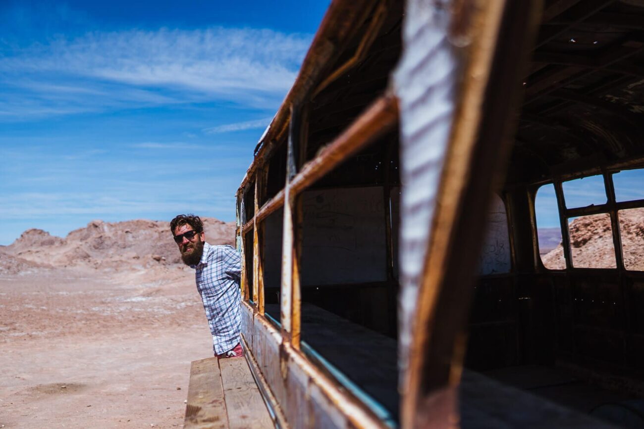 Ônibus Abandonado Atacama - Magic Bus - Lateral