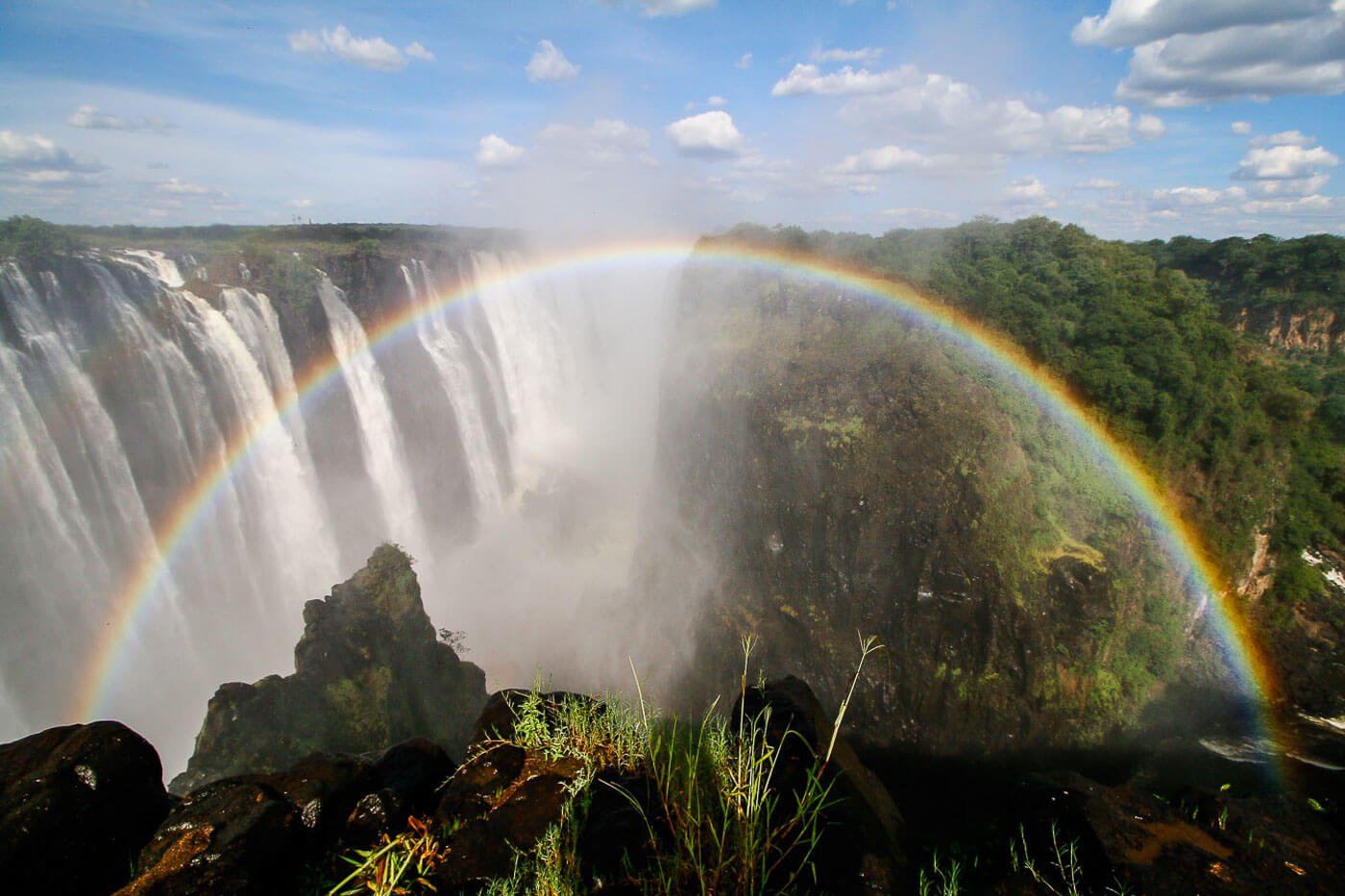 turismo no Zimbábue - Rainbow Falls