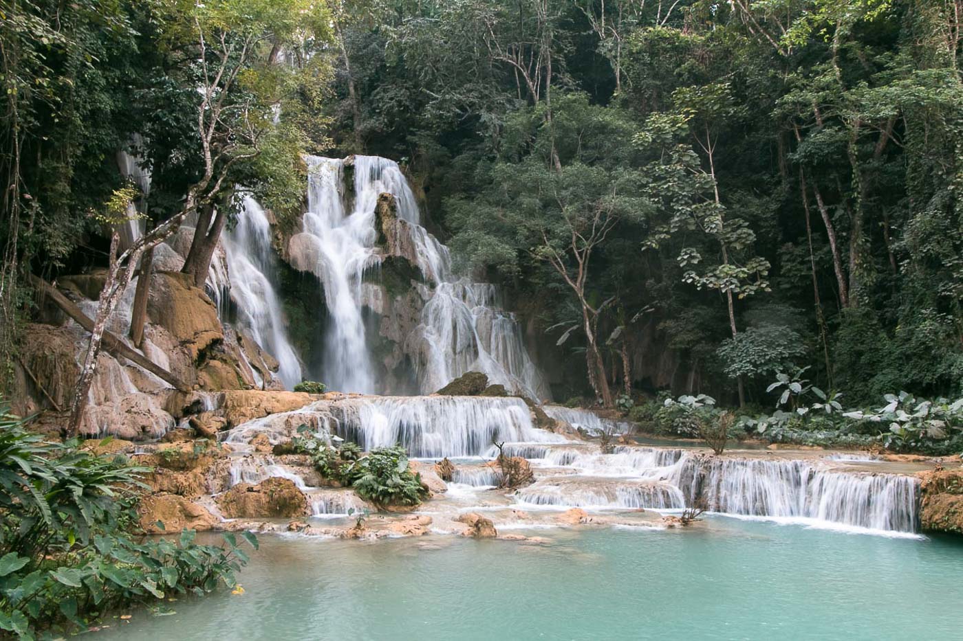 Turismo no Laos - Cachoeira Kuang Si