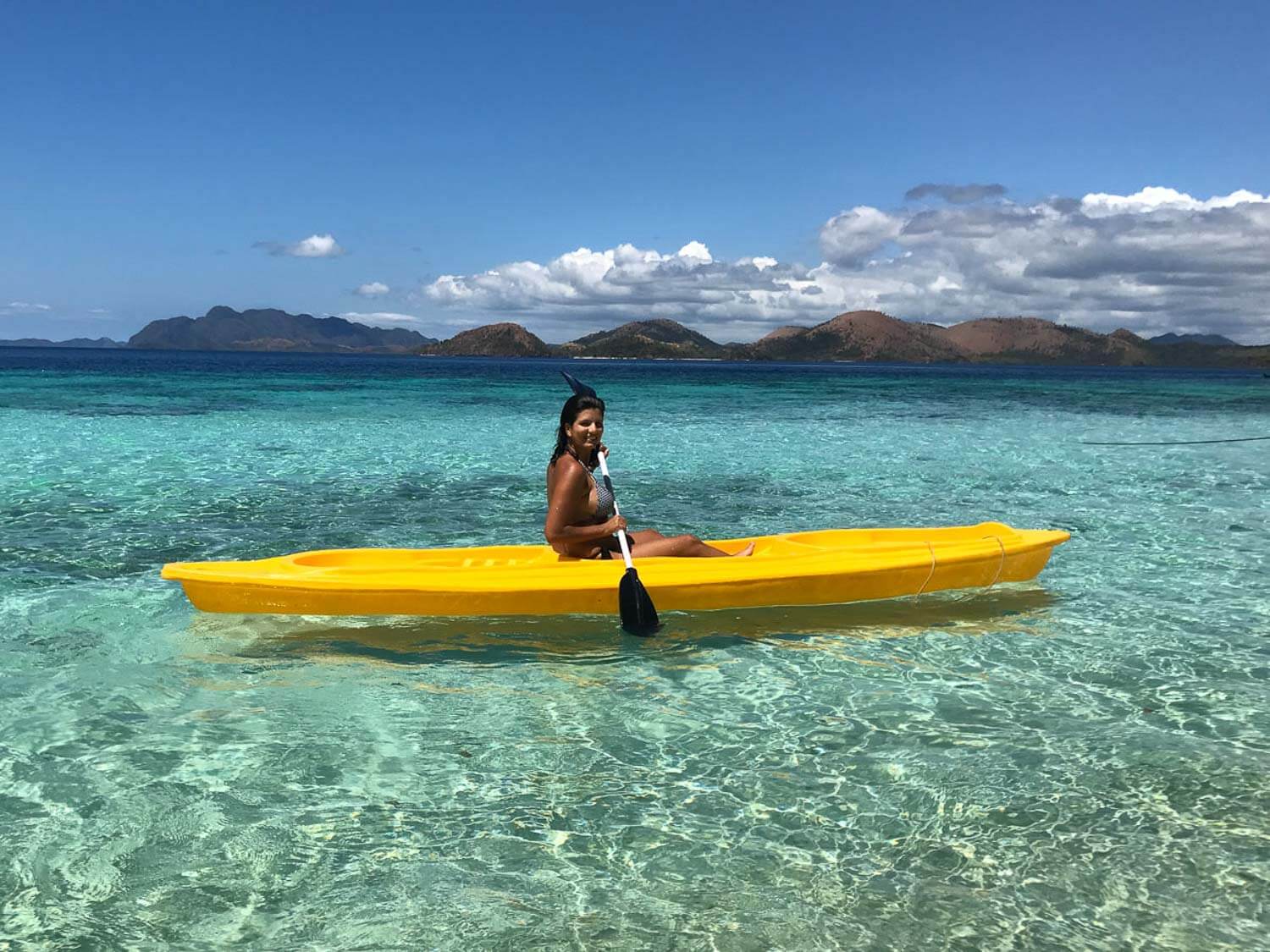 Foto da Dri de caiaque - Coron Filipinas