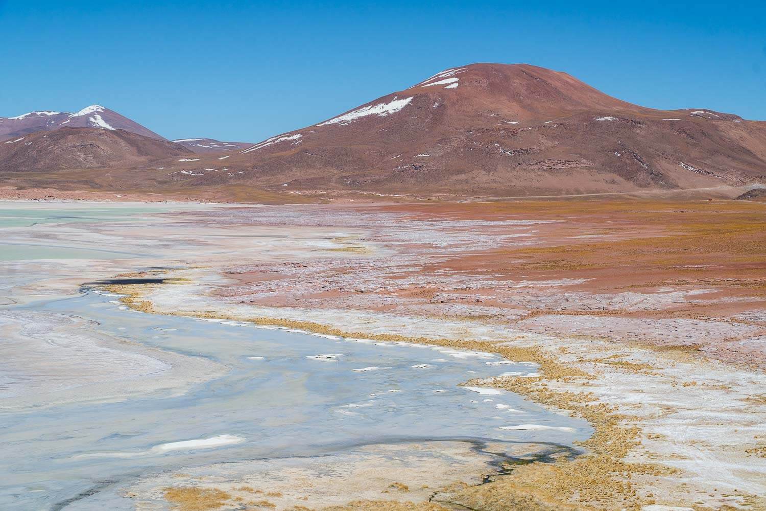 Vista do Alto das Piedras Rojas - Lagunas Altiplanicas Piedras Rojas Salar do Atacama Laguna Chaxa