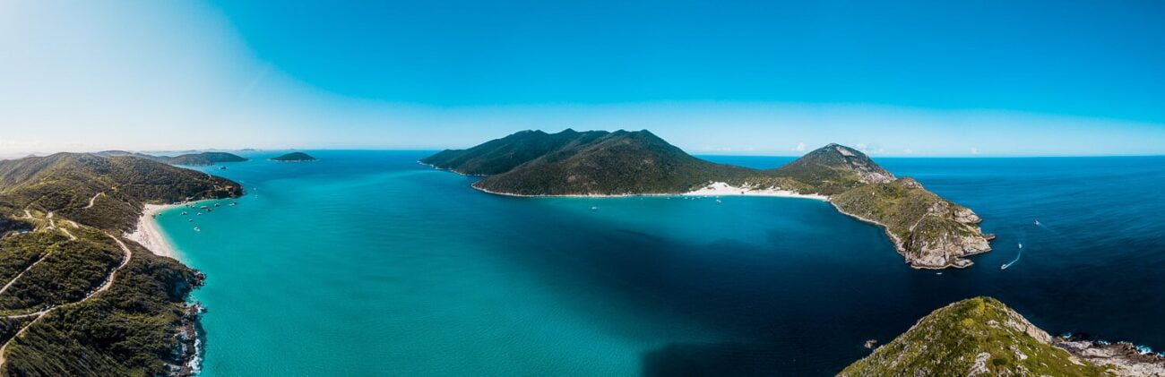 Mergulho em Arraial do Cabo - Foto panorâmica de Arraial