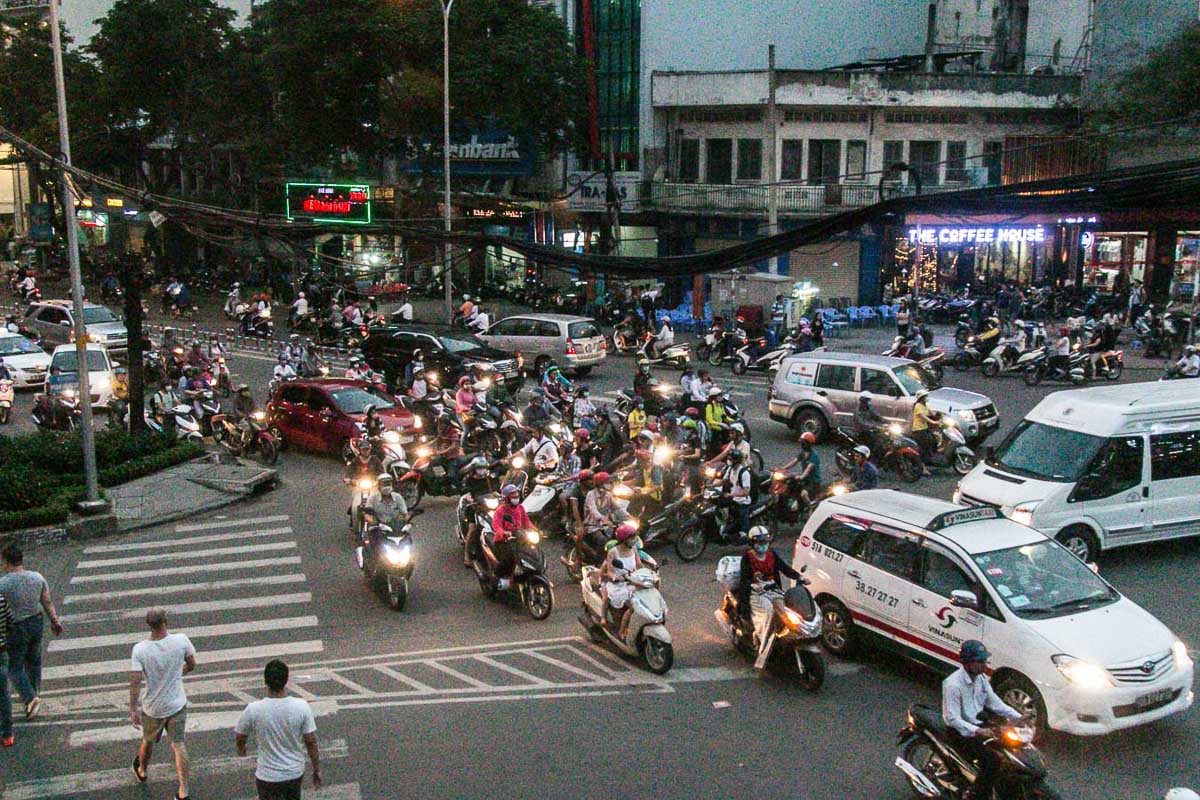 roteiro pelo sudeste asiático - Vietna Ho Chi MInh Transito