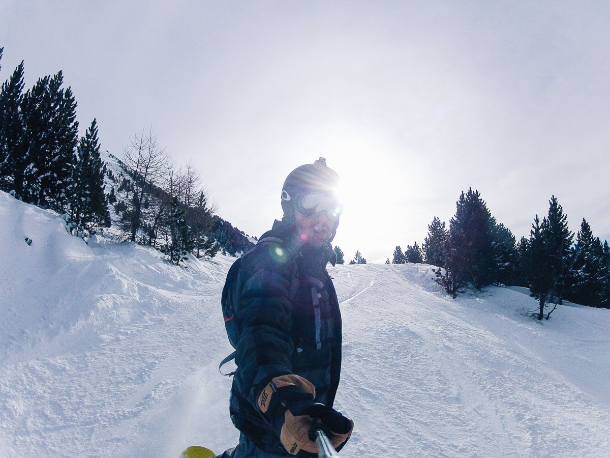 Esquiar em Bariloche - Descendo