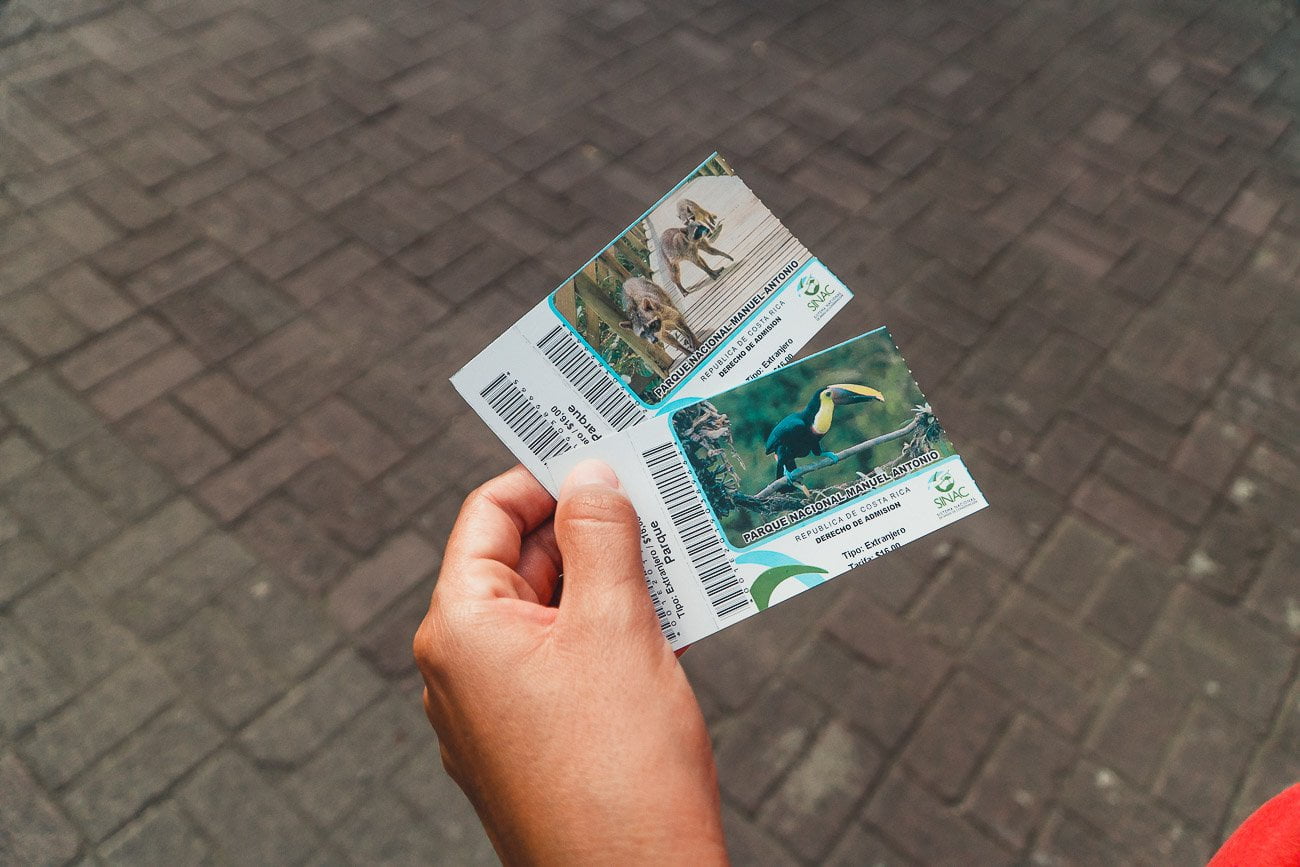 Manoel Antonio Costa Rica - Ingresso