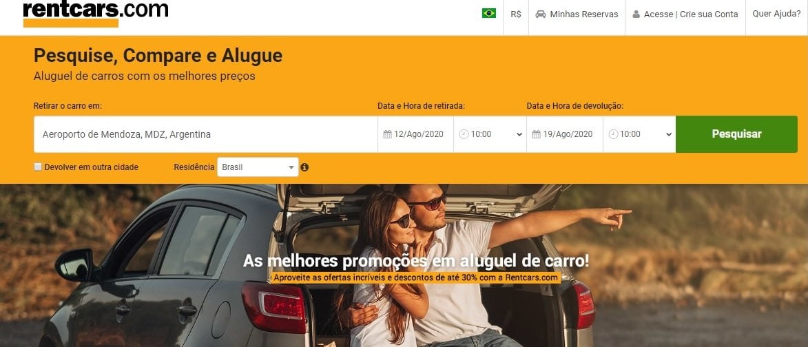 Aluguel de carro em Mendoza: Rentcars