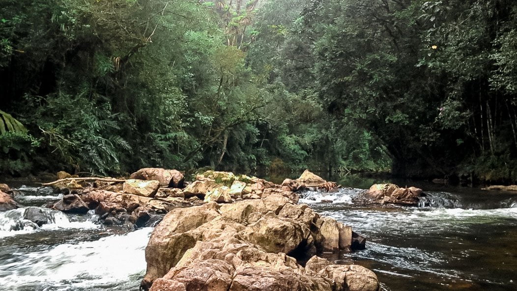 Cachoeira do Marsilac perto da capital SP