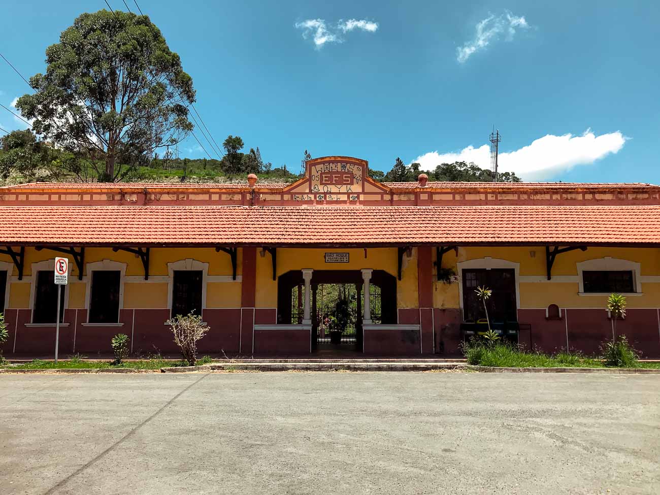 Fachada da Estação Ferroviária em São Roque
