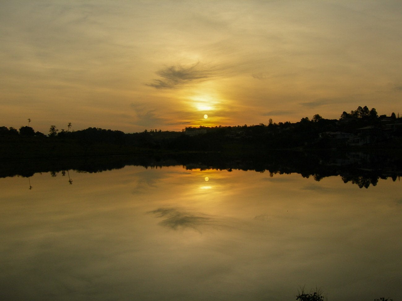 Pôr do Sol na Represa Palmeiras em Águas de São Pedro