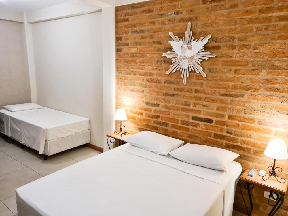 Quarto de casal em pousada em Águas de São Pedro