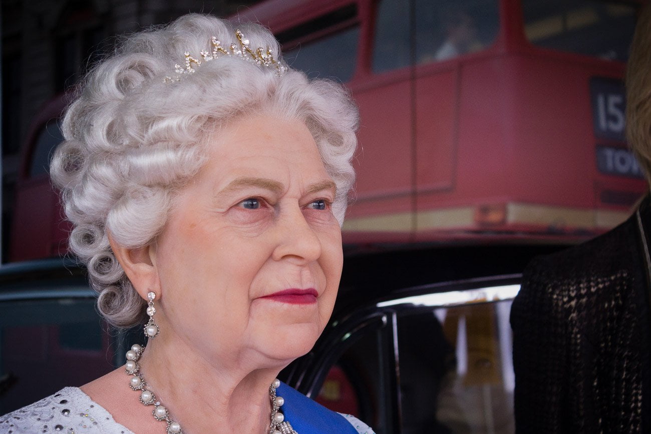 Rainha Elizabeth no Museu de Cera Dreamland em Gramado