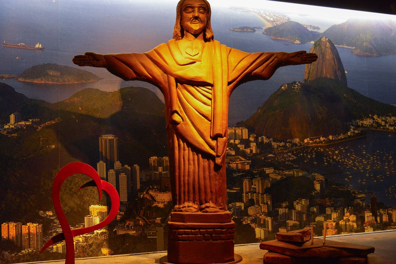 Cristo Redentor de chocolate o Mundo Chocolate