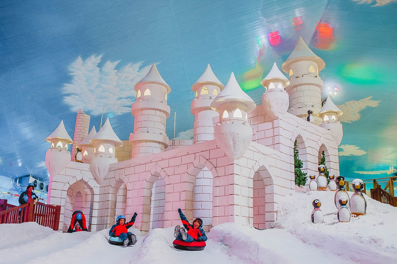 Castelo no Parque Snowland em Gramado
