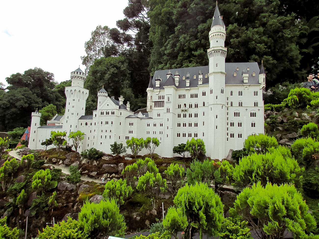 Castelo de Neuschwanstein no Mini Mundo em Gramado