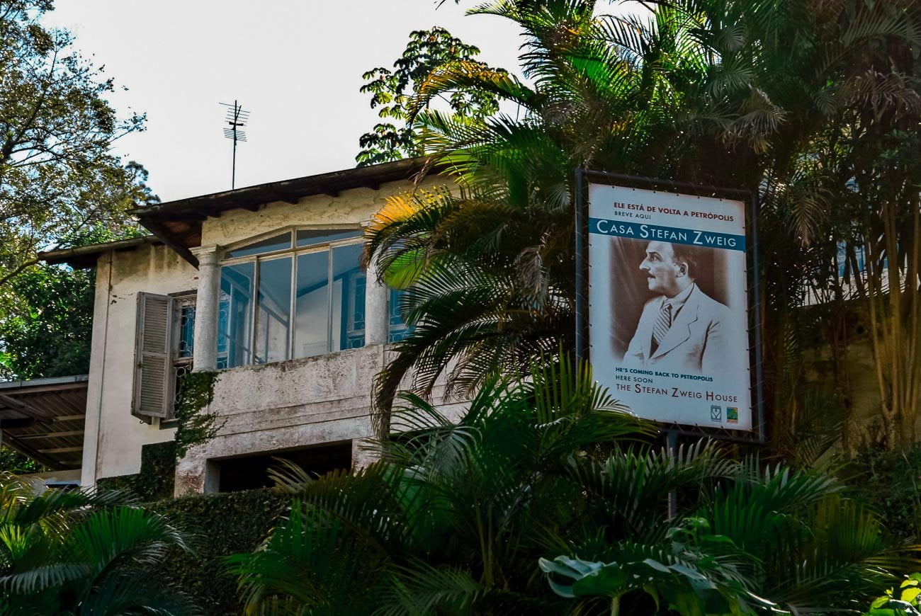 Fachada da Casa Stefan Zweig