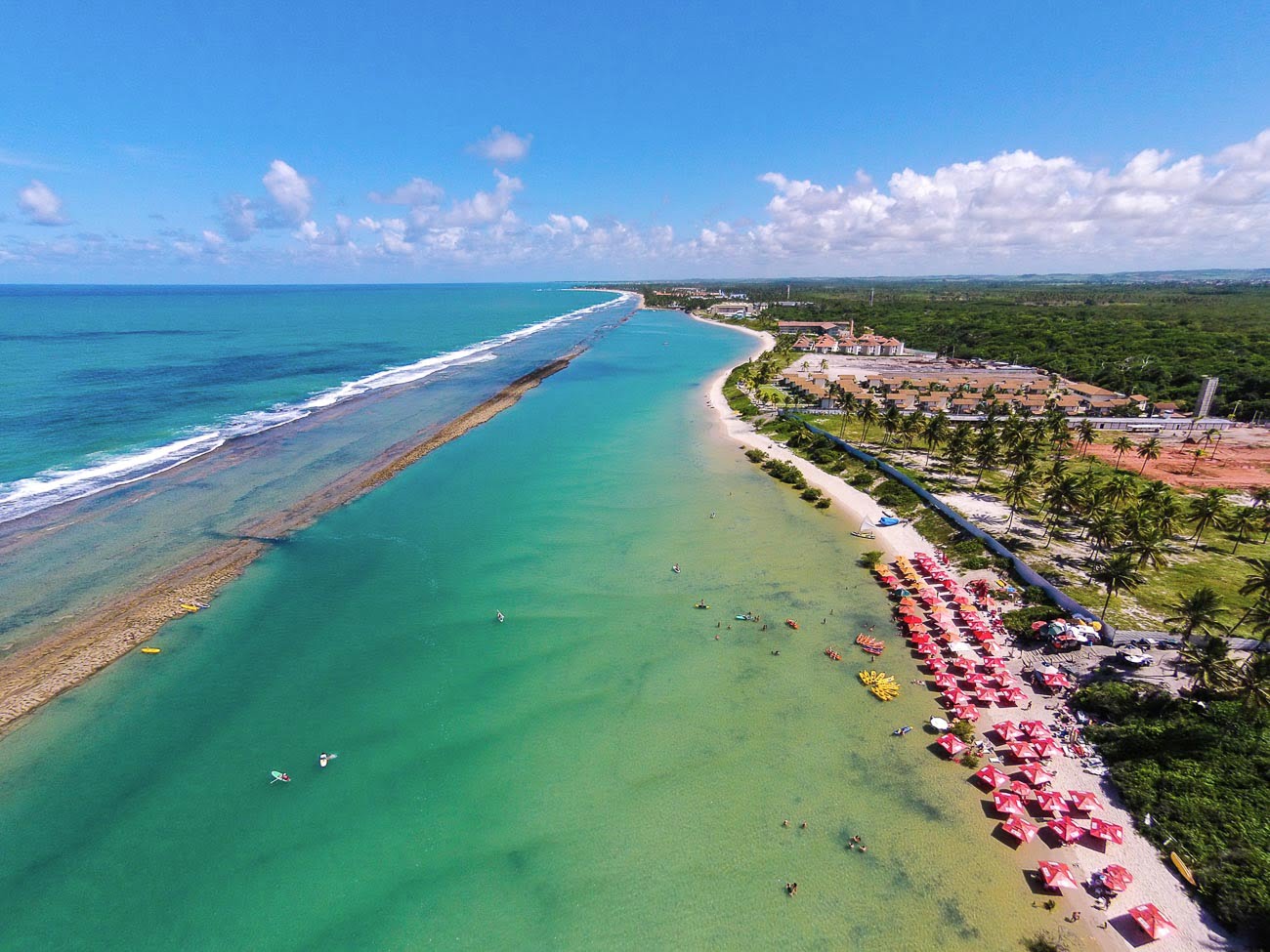 Vista aérea da Praia de Muro Alto
