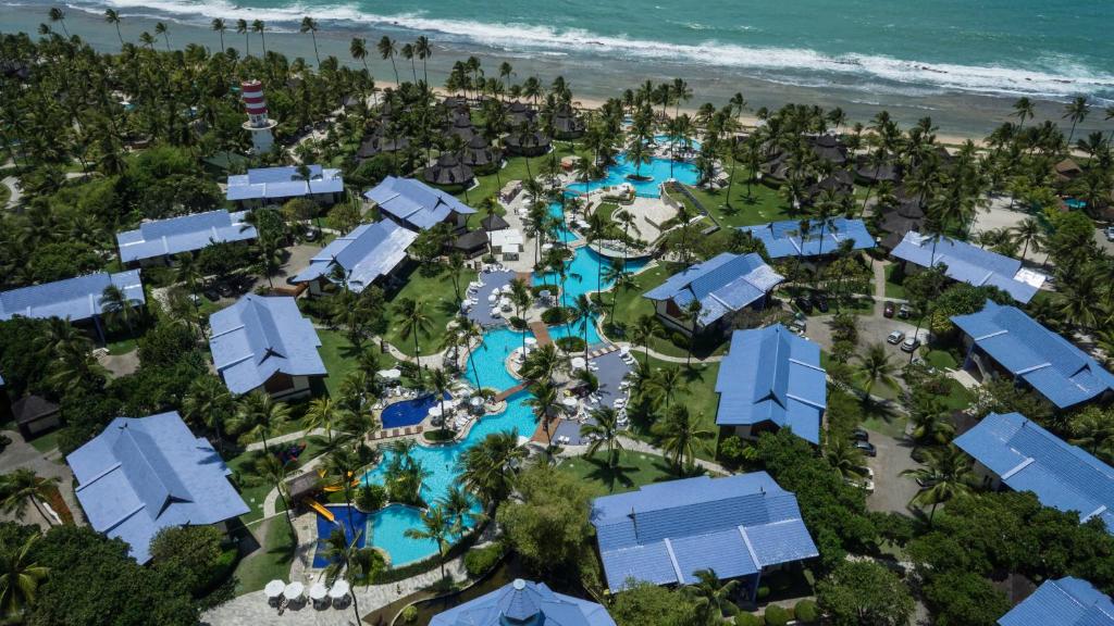 Vista aérea de resort em Porto de Galinhas 
