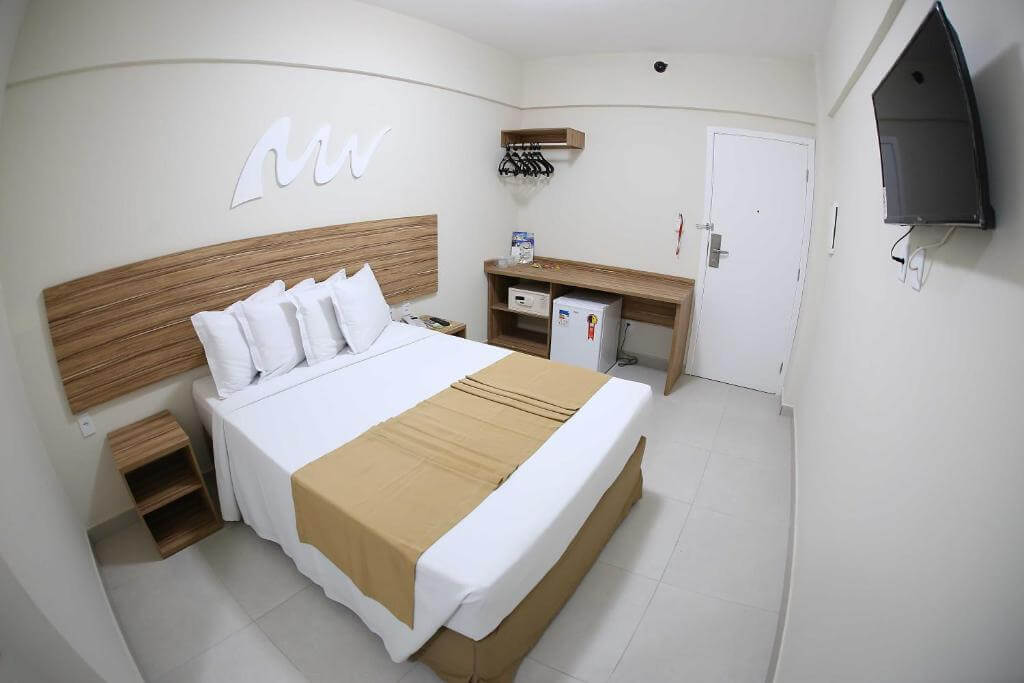 Quarto de casal aconchegante em hotel em Aracaju