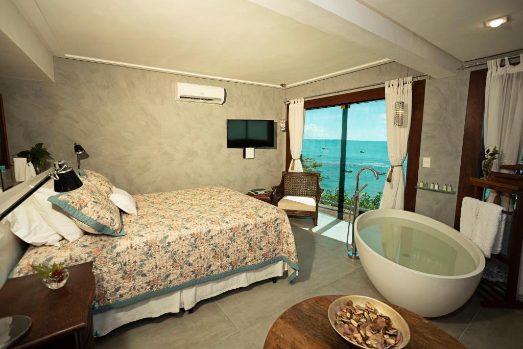 Quarto de casal com decoração elegante