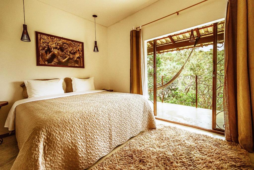 Quarto de casal na Pousada Casa de Shiva