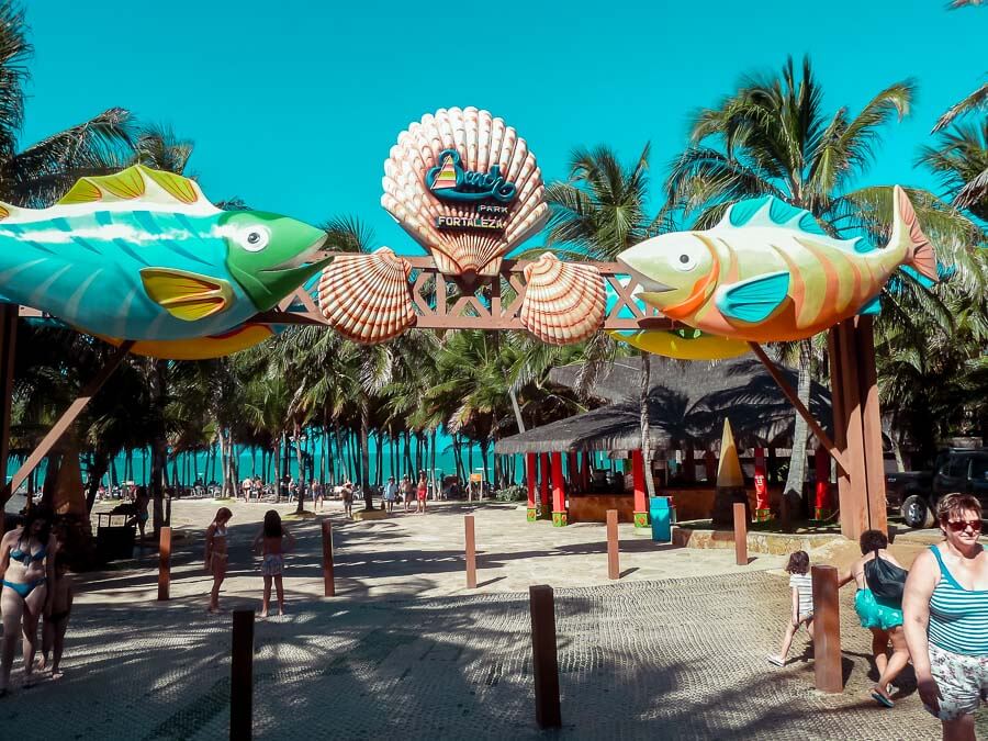 Entrada do Beach Park em Fortaleza