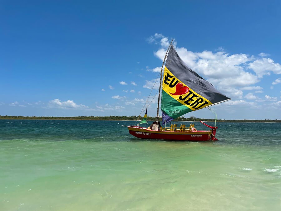  Jangada na Lagoa Paraíso em Jericoacoara