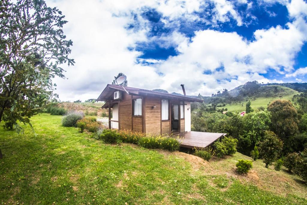 Chalés rústico no alto de uma montanha em Urubici