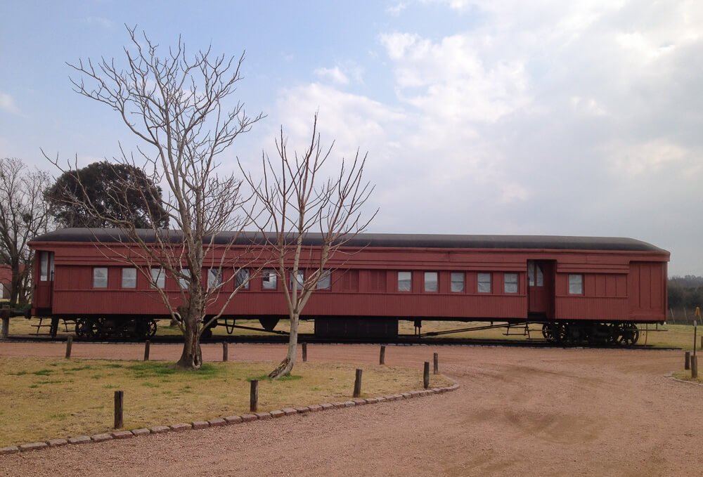 Vagão na Bodega Bouza, em Montevidéu.