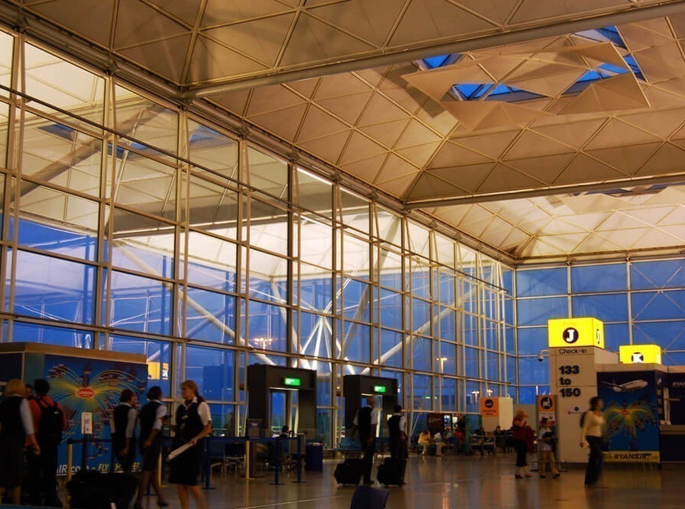 O Aeroporto de Stansted em Londres.