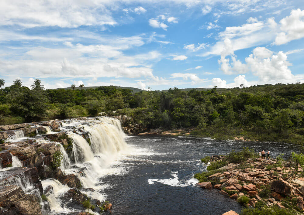 A Cachoeira Grande na Serra do Cipó.