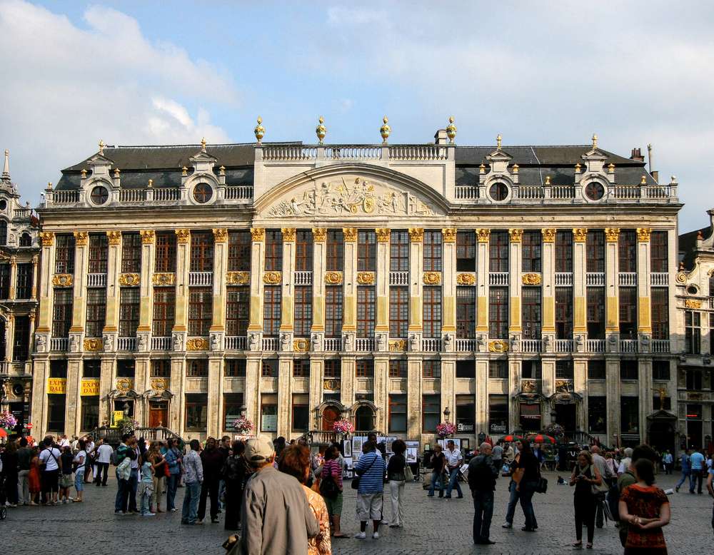 A Maison des Ducs de Brabant durante o dia, na Grand Place, em Bruxelas.