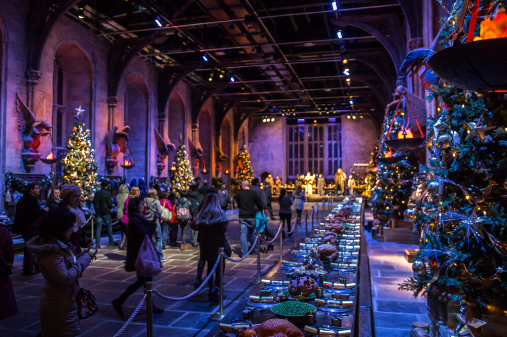 Sala do tour natalino dos filmes de Harry Potter, 