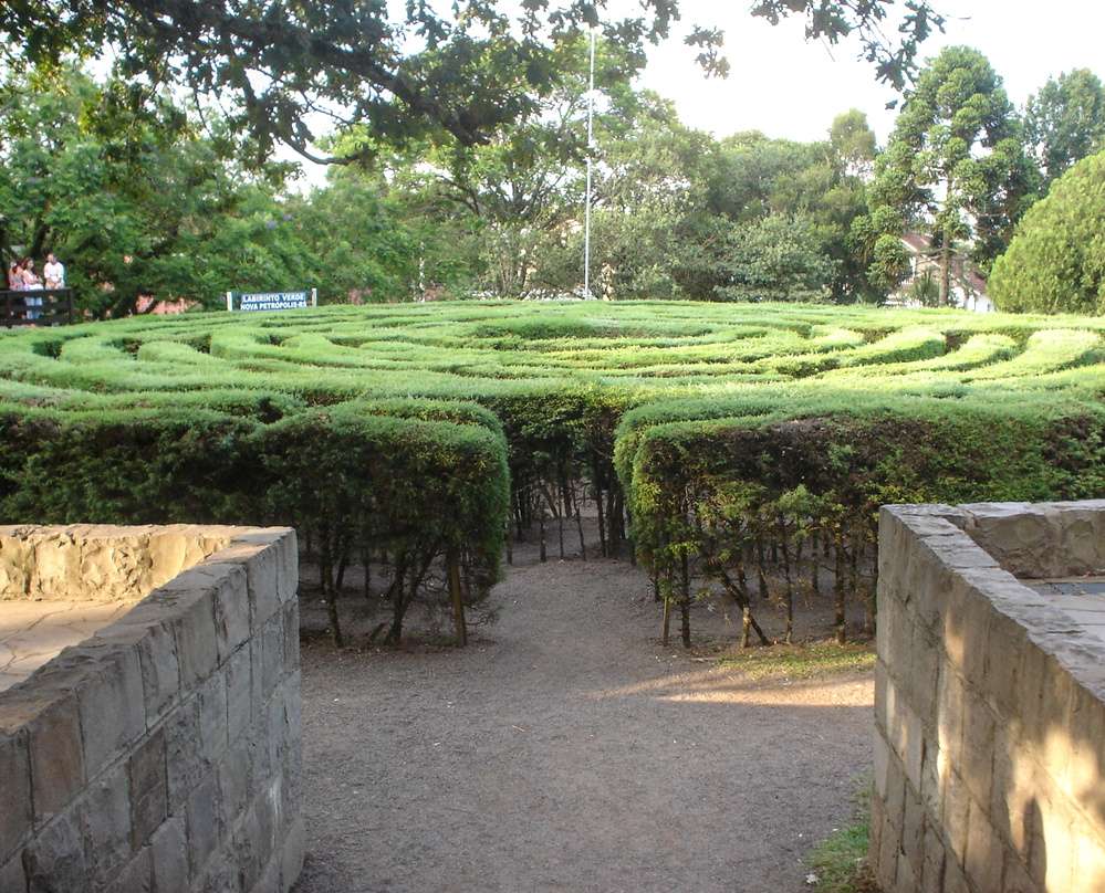 O Labirinto Verde, visto durante o dia em Nova Petrópolis.