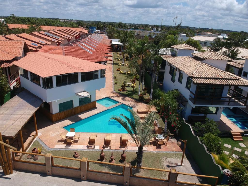 Vista aérea do Mutá Praia Hotel em Porto Seguro.