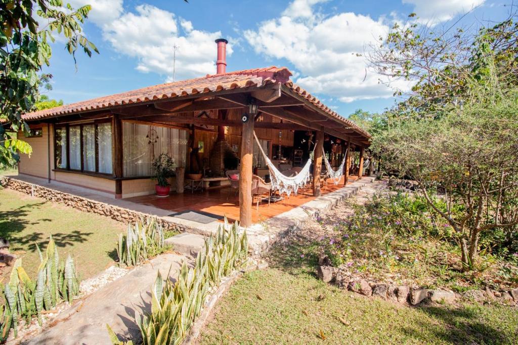 Buffet de café da manhã da Pousada Aruana na Chapada dos Veadeiros.