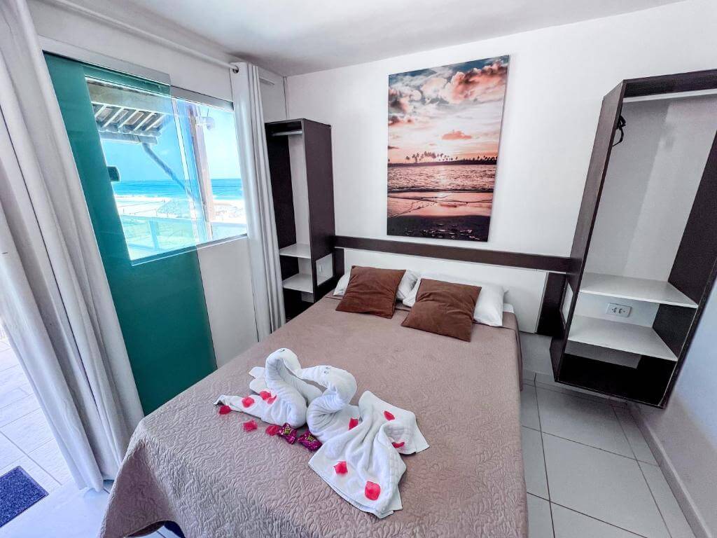 Quarto da Pousada Ondas do Mar em Porto de Galinhas.