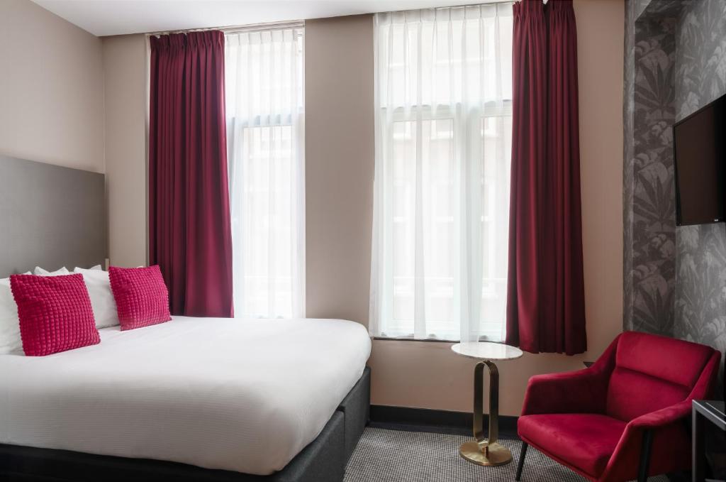 Quarto do Krisotel, em Amsterdam.