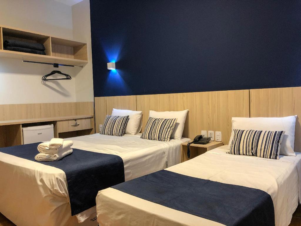 Quarto do Rio das Pedras Thermas Hotel, em Caldas Novas.
