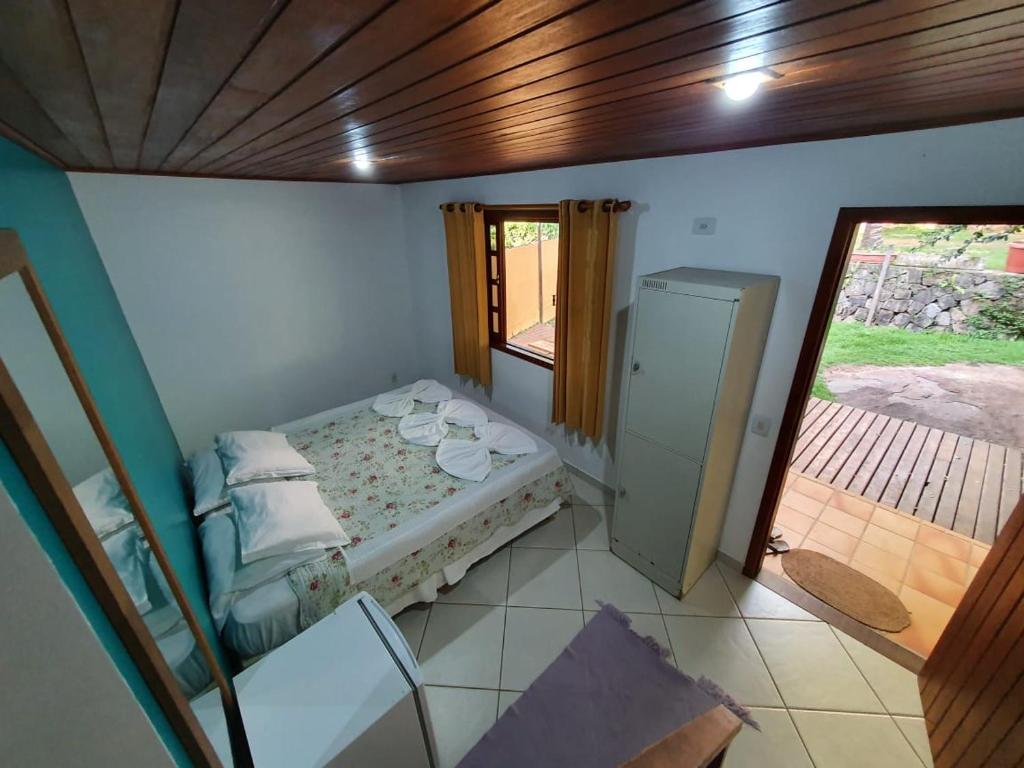 Quarto da Pousada e Hostel Holandês, em Ilha Grande.