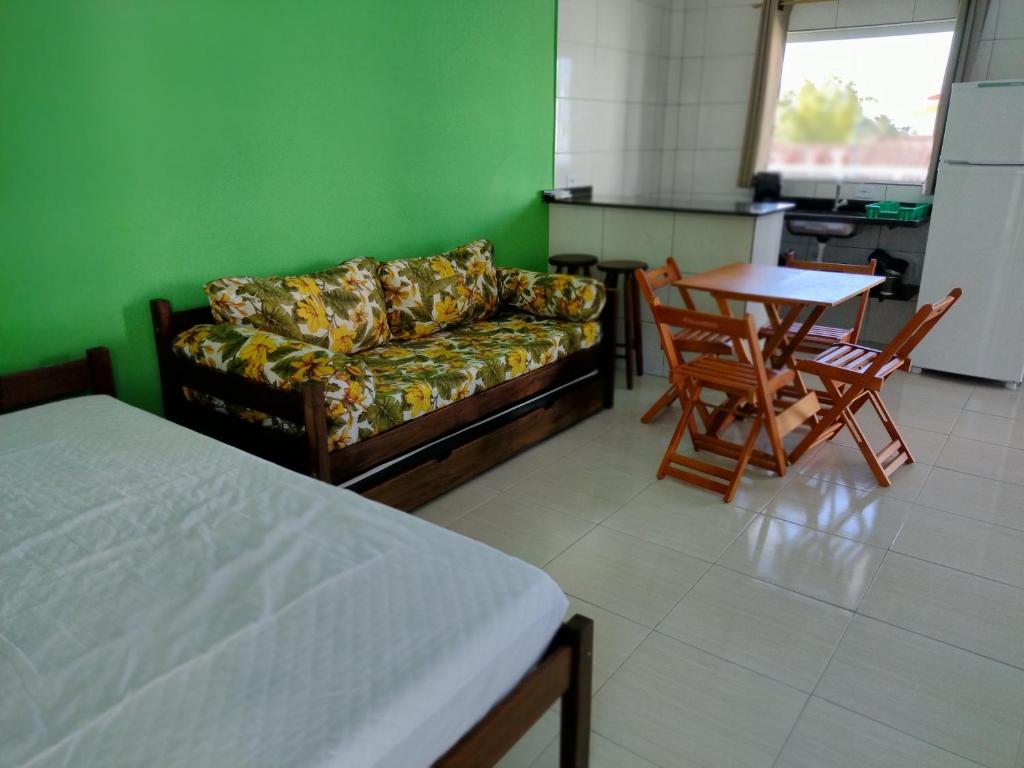 Apartamento dos Apartamentos Margarida, no Litoral Norte de SP.