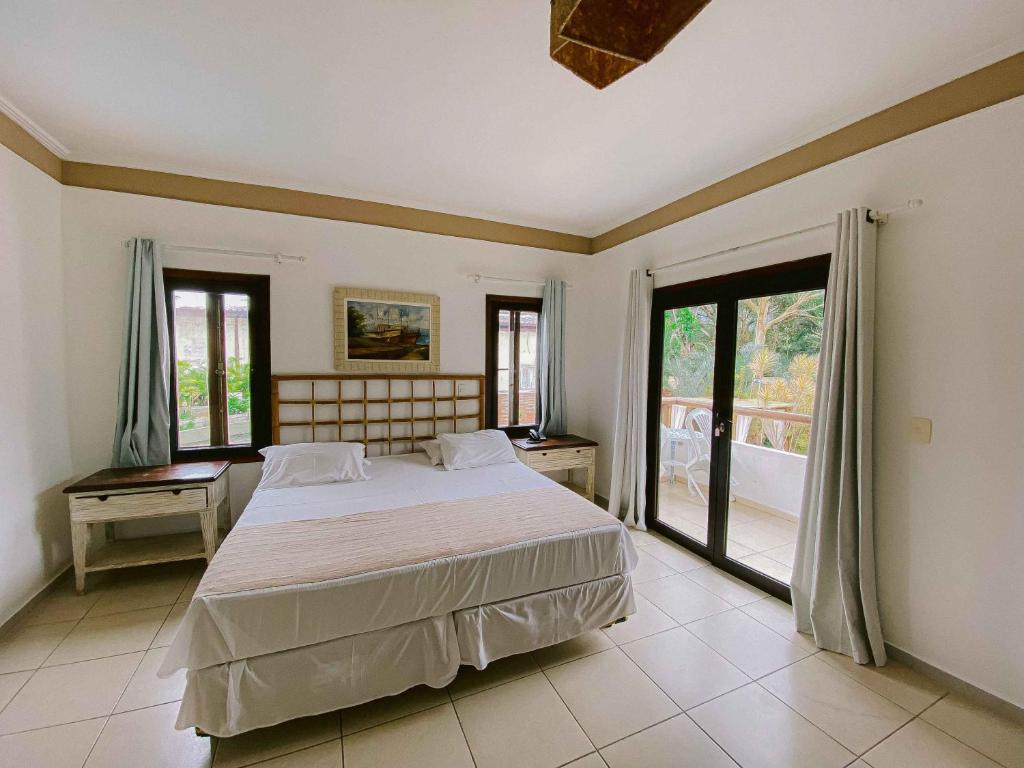 Quarto da Pousada Porto Mare, no Litoral Norte de SP.